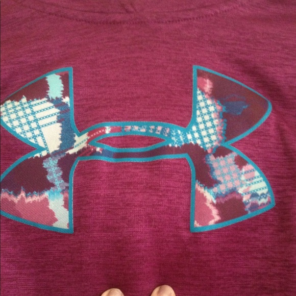 Purple Youth XL Under Armour ColdGear Sweatshirt - Picture 3 of 8